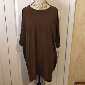 Brand New WT LuLaRoe Irma XL Brown